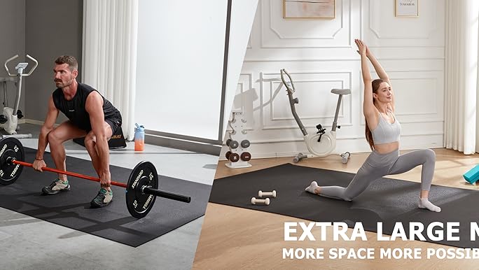 Amazon.com : Gxmmat Extra Wide Large Exercise Mat 12'x7'/10